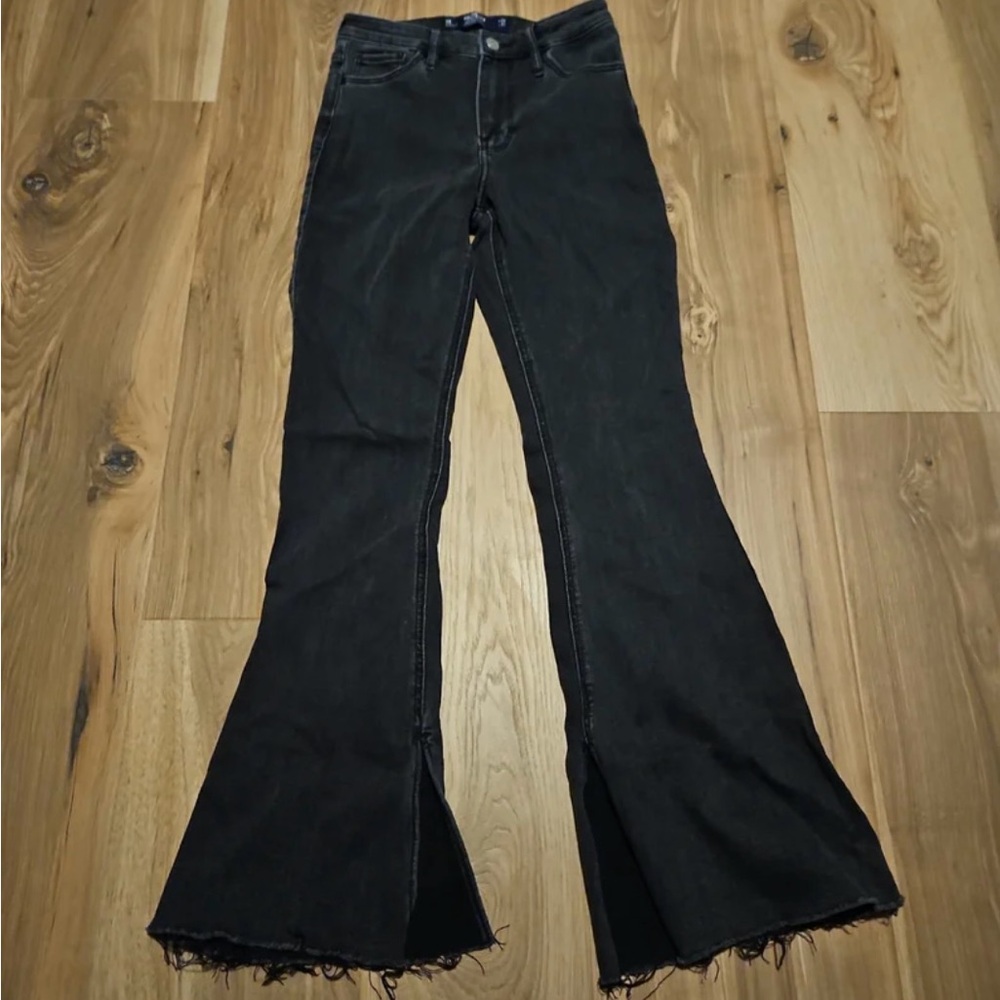 Hollister Black Flare Wide Leg Jeans